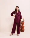 K 1236 By Naisha Imported Viscose Fancy Co Ord Set 